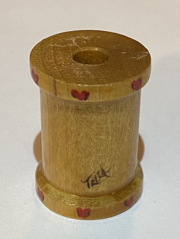 I Love ♥ To Sew Wooden Spool Thimble - Thimblelina.com