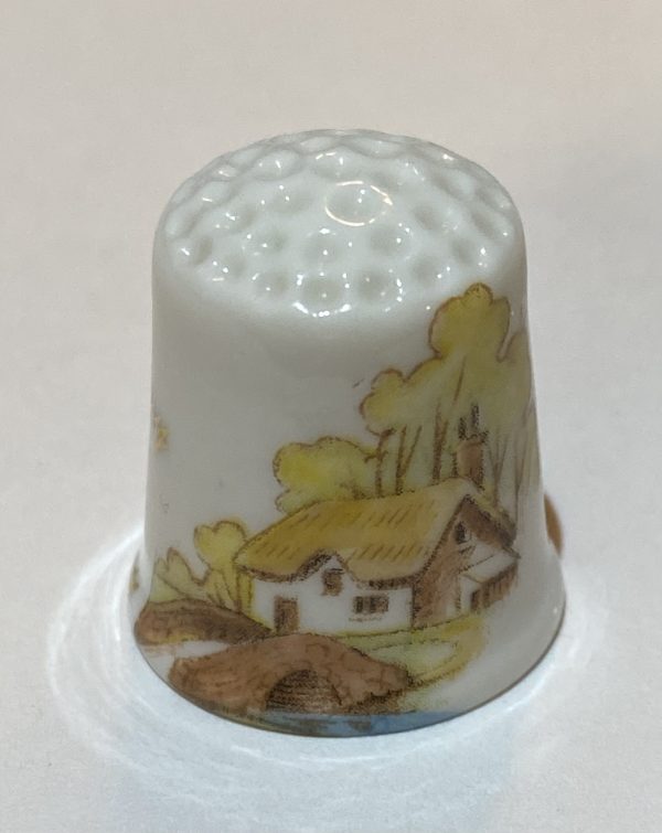 Bless This House Porcelain Thimble - Thimblelina.com