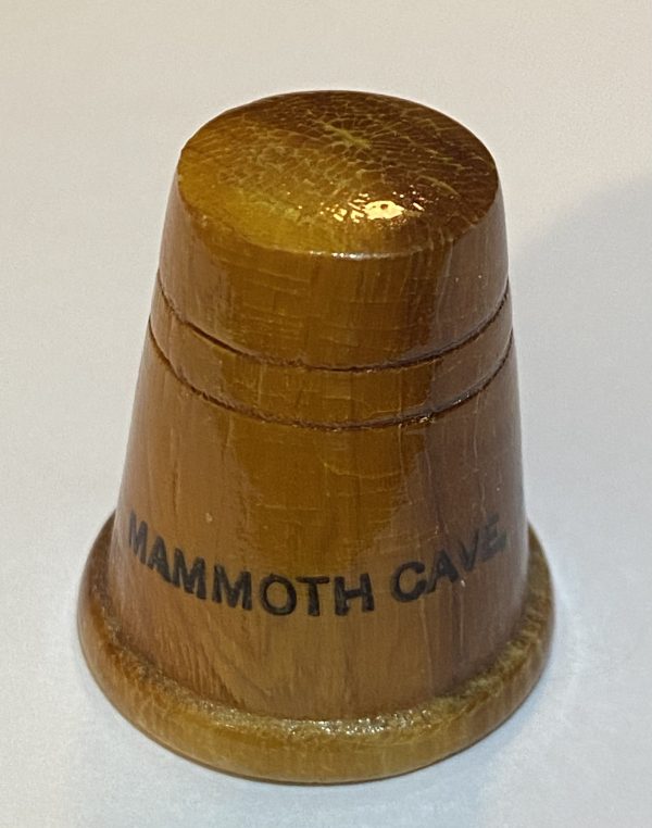 Mammoth Cave Kentucky Wood Souvenir Thimble - Thimblelina.com