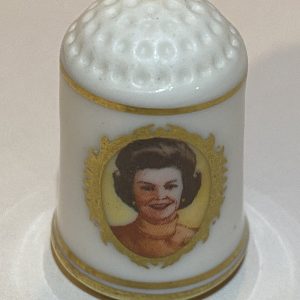 Betty Ford 1978 Franklin Mint Fine Bone China Thimble - Thimblelina.com