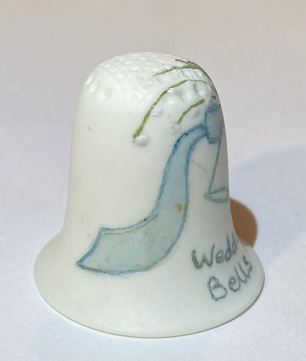 Wedding Bells Heirloom Editions Handpainted Thimble - Thimblelina.com