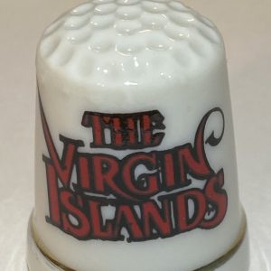 The Virgin Islands Porcelain Souvenir Thimble - Thimblelina.com