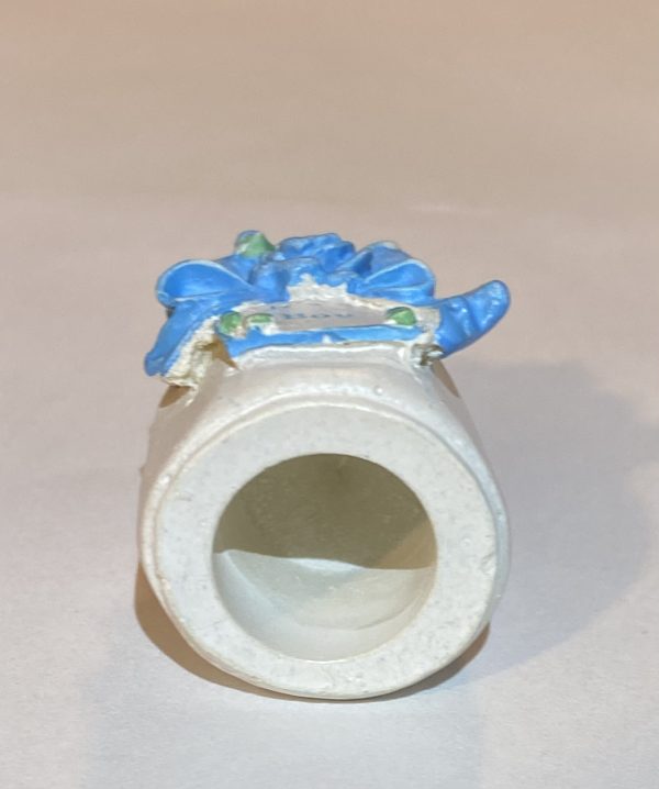 1990's Blue Baby Boy Bottle Collectible Thimble by ENESCO - Thimblelina.com