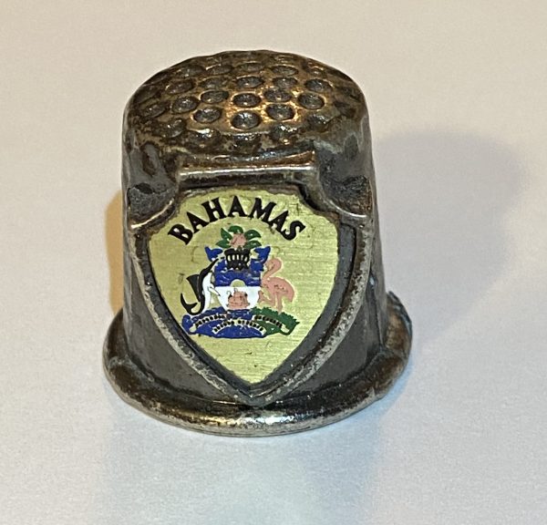 Bahamas Metal Souvenir Thimble - Thimblelina.com