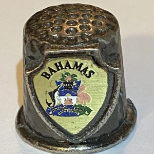 Bahamas Metal Souvenir Thimble - Thimblelina.com