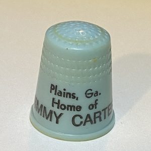 Plains Georgia Home of Jimmy Carter Plastic Souvenir Thimble - Thimblelina.com