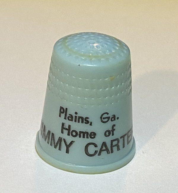 Plains Georgia Home of Jimmy Carter Plastic Souvenir Thimble - Thimblelina.com