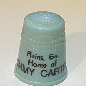 Plains Georgia Home of Jimmy Carter Plastic Souvenir Thimble - Thimblelina.com