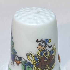 Mickey Mouse "SNEAK PREVIEW - 1983" Porcelain Schmid Japan - Thimblelina.com