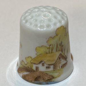 Bless This House Porcelain Thimble - Thimblelina.com