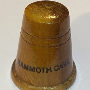Mammoth Cave Kentucky Wood Souvenir Thimble - Thimblelina.com
