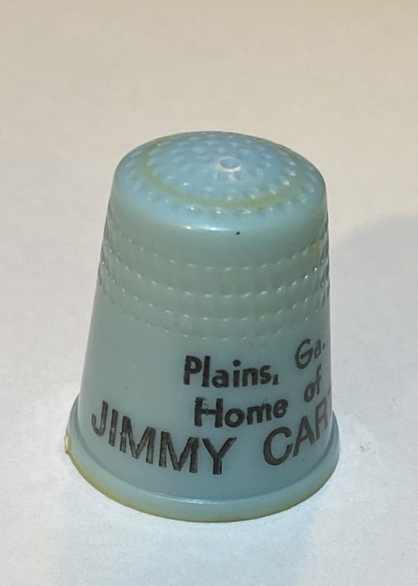 Plains Georgia Home of Jimmy Carter Plastic Souvenir Thimble - Thimblelina.com