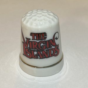 The Virgin Islands Porcelain Souvenir Thimble - Thimblelina.com
