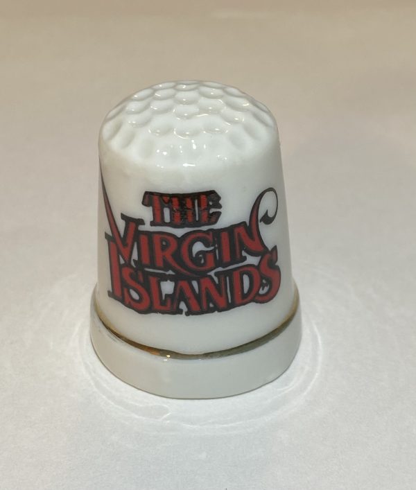 The Virgin Islands Porcelain Souvenir Thimble - Thimblelina.com