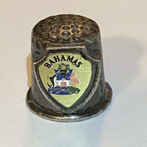 Bahamas Metal Souvenir Thimble - Thimblelina.com